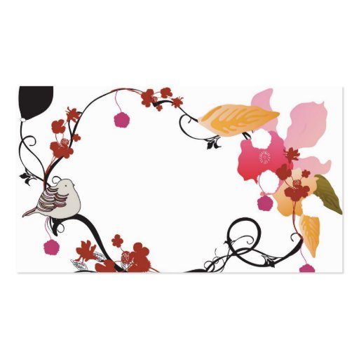 Floral frame Business Card