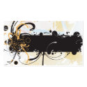 Floral frame Profile Card business cards