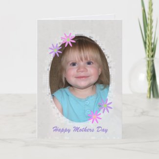 Floral Framed Mothers Day Card card
