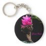 Floral Fuschia Key Chain