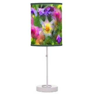 Floral Garden Impressions Desk Lamp