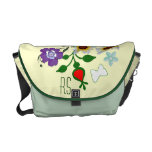 Floral Garden monogrammed Commuter Bags