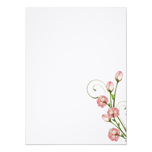 Floral Garden Roses Wedding Invitation