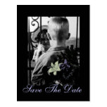 Floral Garden Wedding Save The Date Postcard