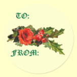 Floral Gift Tag stickers