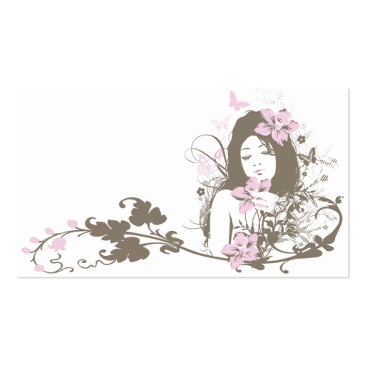 Floral-Girl Business Card