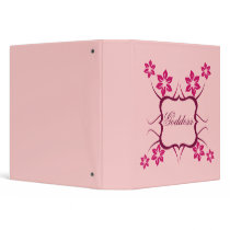 Floral Goddess Binder, Magenta