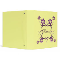 Floral Goddess Binder, Violet