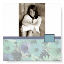 Floral Graduation Autograph Poster posters
