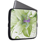 floral green  elegance computer sleeve