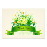 Floral & Green Ribbon Announcements