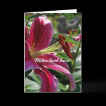 Floral greeting card