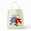 Floral Grocery Tote bags by sharonrhea Floral Grocery Tote bags