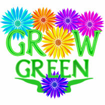 Floral Grow Green 2-Sided Women's Dark Shirts