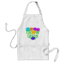 Floral Grow Green Aprons