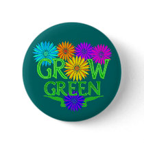 Floral Grow Green Buttons