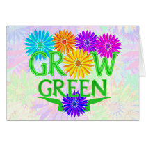 Floral Grow Green Cards