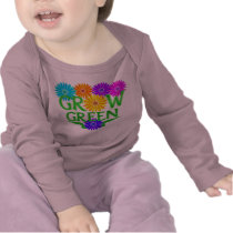 Floral Grow Green Infant Longsleeve Tshirt