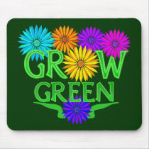 Floral Grow Green Mousepad