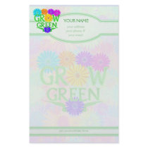 Floral Grow Green Personalized Stationery
