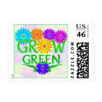 Floral Grow Green Stamps
