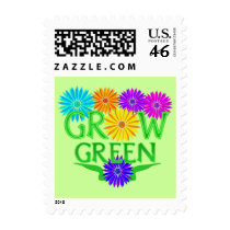Floral Grow Green Stamps