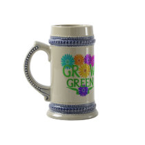 Floral Grow Green Steins Mug