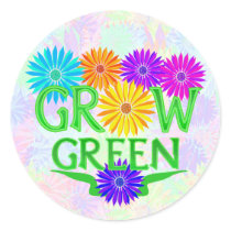 Floral Grow Green Stickers
