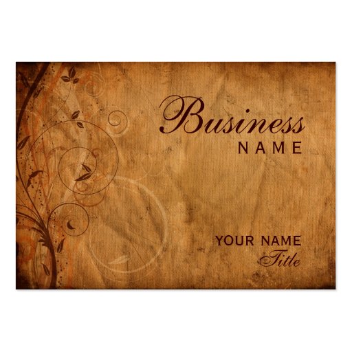 Floral Grunge Business Card