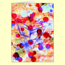 Floral Grunge Card cards