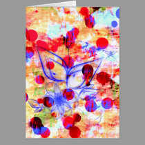 Floral Grunge Card cards