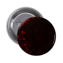 Floral - Grunge Design Button