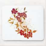 floral grunge design mouse pad