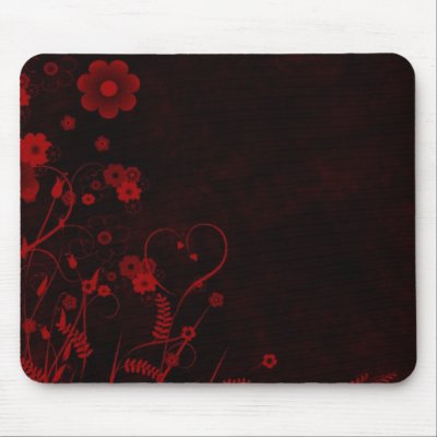 Floral - Grunge Design Mouse Mats by karanta