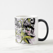 floral grunge leaves mugs