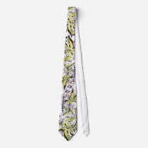 floral grunge leaves ties