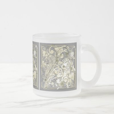 floral grunge mug by VioDeSign