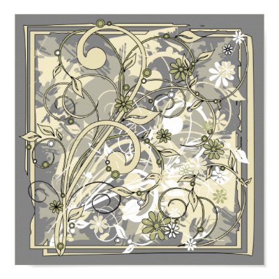 floral grunge posters by VioDeSign