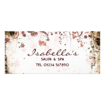 Floral Grunge Rack Card
