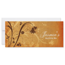 Floral Grunge Rack Card