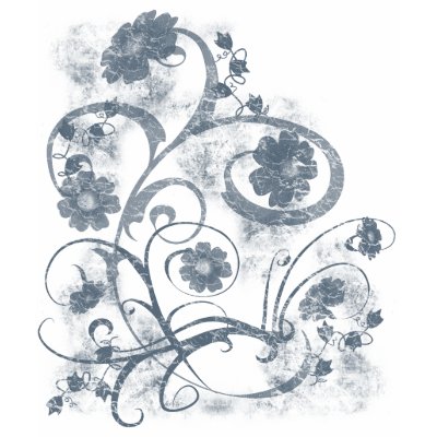 Floral Grunge Tshirts by GothicArt