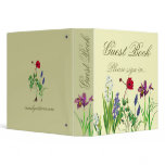 Floral- guest book vinyl binder