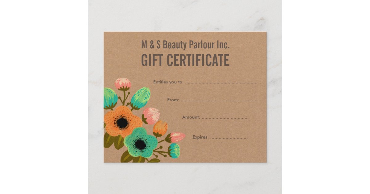 hair gift certificate template floral hair salon gift certificate template 4 5 quot x hair gift certificate template floral hair salon gift certificate template 4 5 quot x