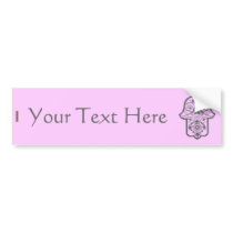 Floral Hamsa Bumper Sticker