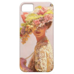 Floral Hat Victorian Fashion Lady iPhone 5 Case