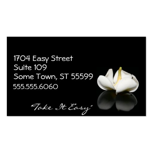 Floral Healing Business Cards (front side)