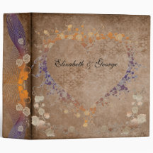Floral Heart Avery Binder
