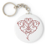 Floral Heart Key Chain keychains