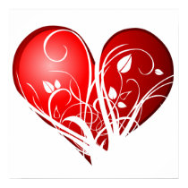 Floral heart posters by myhome71 Floral heart posters