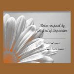 Floral Highlights Wedding RSVP Response Card invitations